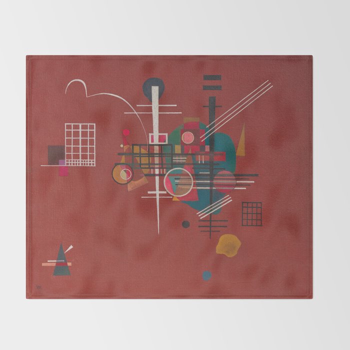 Dumpfes Rot, No.400 by Wassily Kandinsky, 1927 Throw Blanket Gallery Image 2