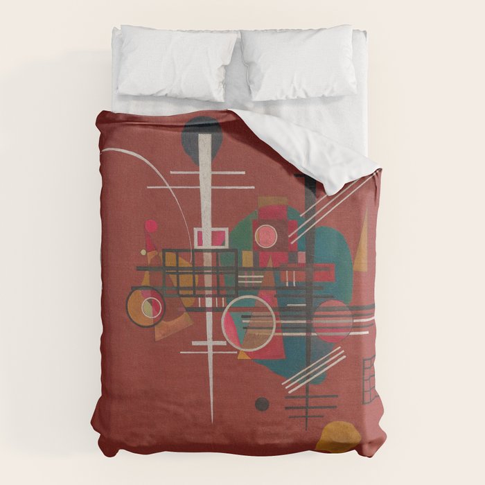 Dumpfes Rot, No.400 by Wassily Kandinsky, 1927 Duvet Cover Gallery Image 6