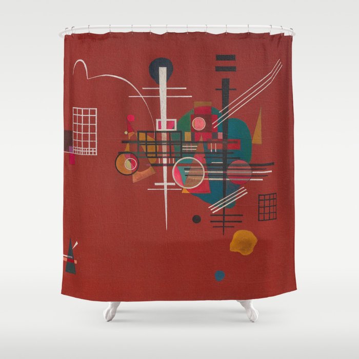 Dumpfes Rot, No.400 by Wassily Kandinsky, 1927 Shower Curtain Gallery Image 1