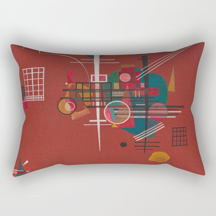 Dumpfes Rot, No.400 by Wassily Kandinsky, 1927 Rectangular Pillow Gallery Image 2