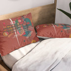 Dumpfes Rot, No.400 by Wassily Kandinsky, 1927 Pillow Sham Gallery Image 2