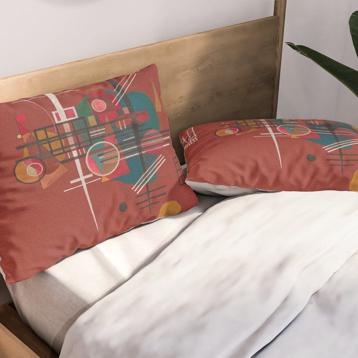 Dumpfes Rot, No.400 by Wassily Kandinsky, 1927 Pillow Sham Gallery Image 2