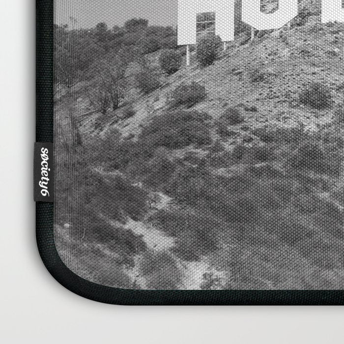 Hollywood Sign Black and White Laptop Sleeve Gallery Image 3