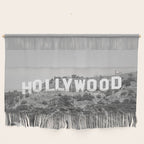 Hollywood Sign Black and White Wall Hanging Gallery Image 1