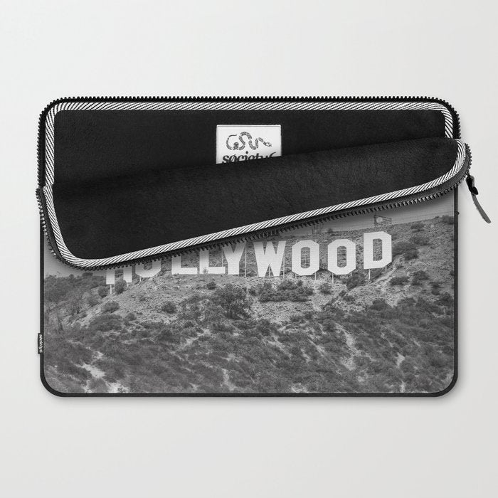 Hollywood Sign Black and White Laptop Sleeve Gallery Image 2
