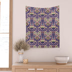 Playful Folk Floral Wall Tapestry Gallery Image 2
