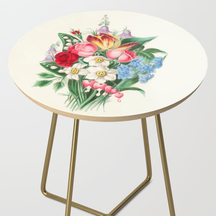  Flowers by Clarissa Munger Badger, "Floral Belles," 1866 (benefitting The Nature Conservancy) Side Table Gallery Image 2