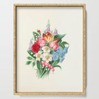  Flowers by Clarissa Munger Badger, "Floral Belles," 1866 (benefitting The Nature Conservancy) Serving Tray Gallery Image 1