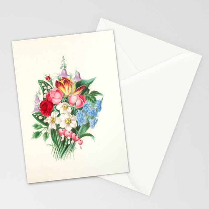  Flowers by Clarissa Munger Badger, "Floral Belles," 1866 (benefitting The Nature Conservancy) Stationery Card Gallery Image 2
