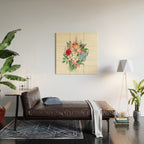  Flowers by Clarissa Munger Badger, "Floral Belles," 1866 (benefitting The Nature Conservancy) Wood Wall Art Gallery Image 2