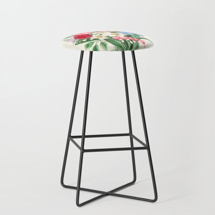  Flowers by Clarissa Munger Badger, "Floral Belles," 1866 (benefitting The Nature Conservancy) Stool Gallery Image 1
