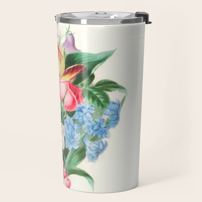  Flowers by Clarissa Munger Badger, "Floral Belles," 1866 (benefitting The Nature Conservancy) Travel Mug Gallery Image 2