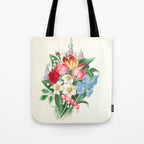  Flowers by Clarissa Munger Badger, "Floral Belles," 1866 (benefitting The Nature Conservancy) Tote Bag Gallery Image 1