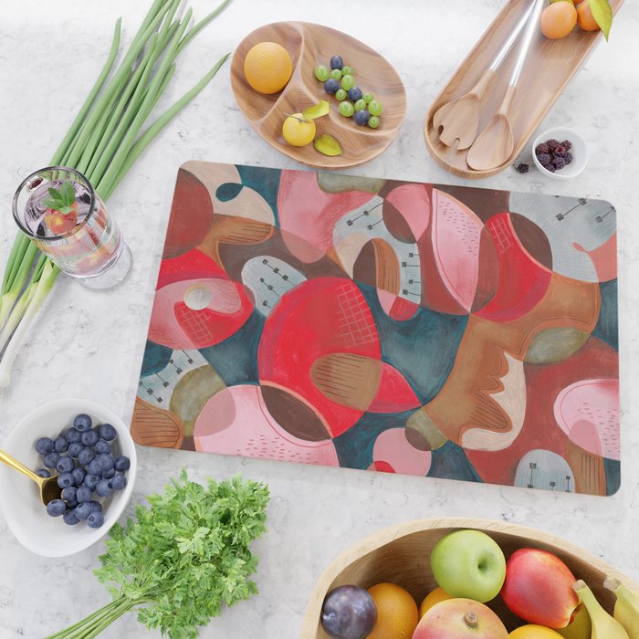 Abstract Shapes Cutting Board Gallery Image 2