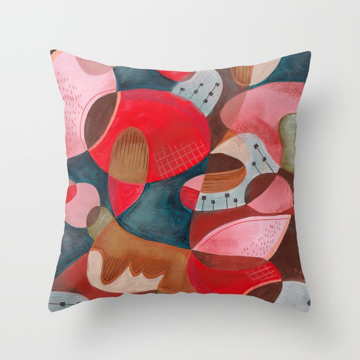 Abstract Shapes Throw Pillow Gallery Image 6