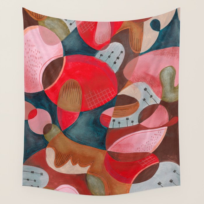 Abstract Shapes Wall Tapestry Gallery Image 4