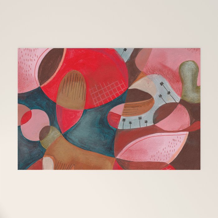Abstract Shapes Welcome Mat Gallery Image 1
