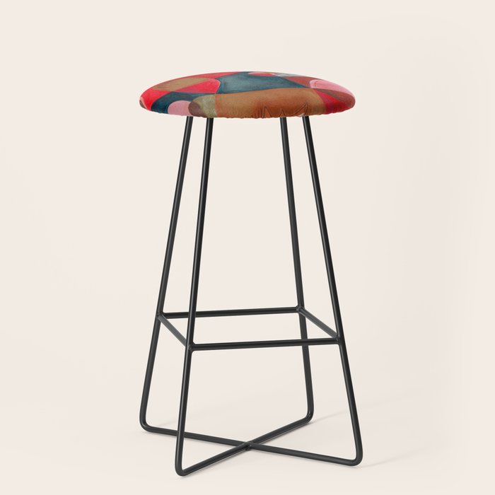 Abstract Shapes Stool Gallery Image 1