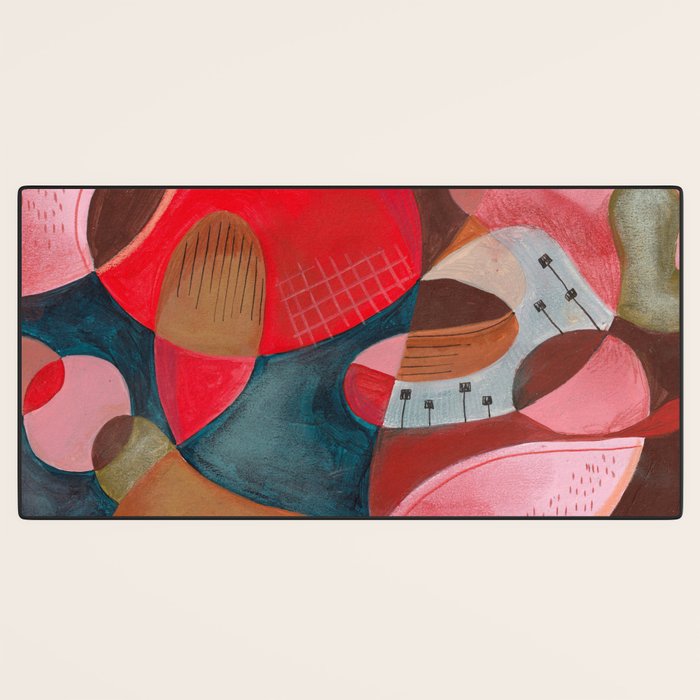 Abstract Shapes Desk Mat Gallery Image 3