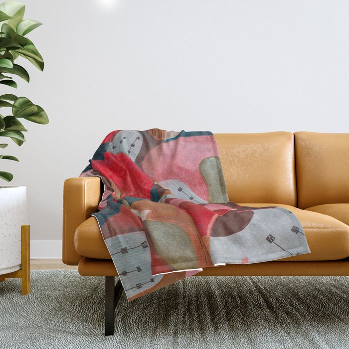 Abstract Shapes Throw Blanket Gallery Image 1