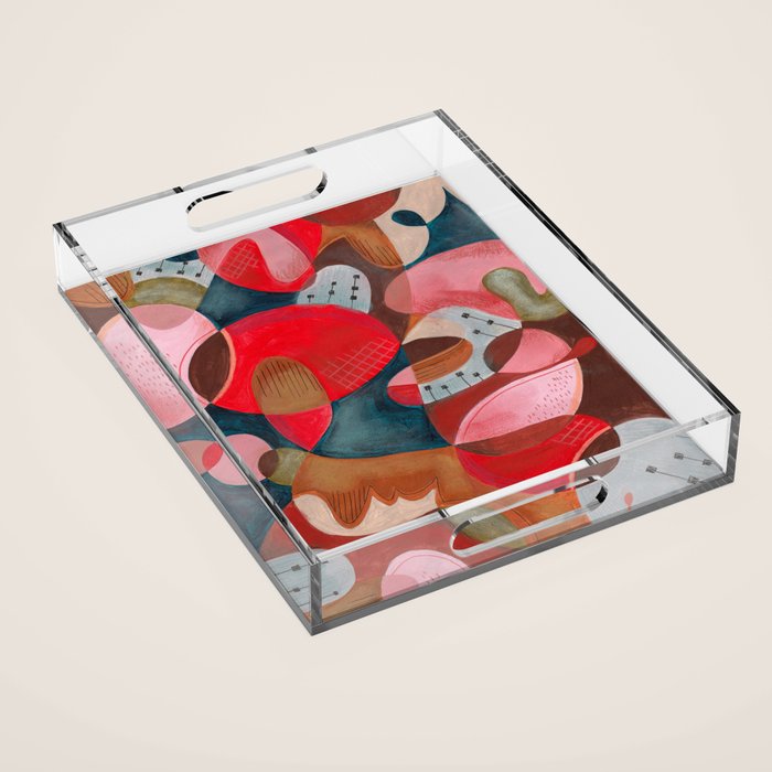 Abstract Shapes Acrylic Tray Gallery Image 1
