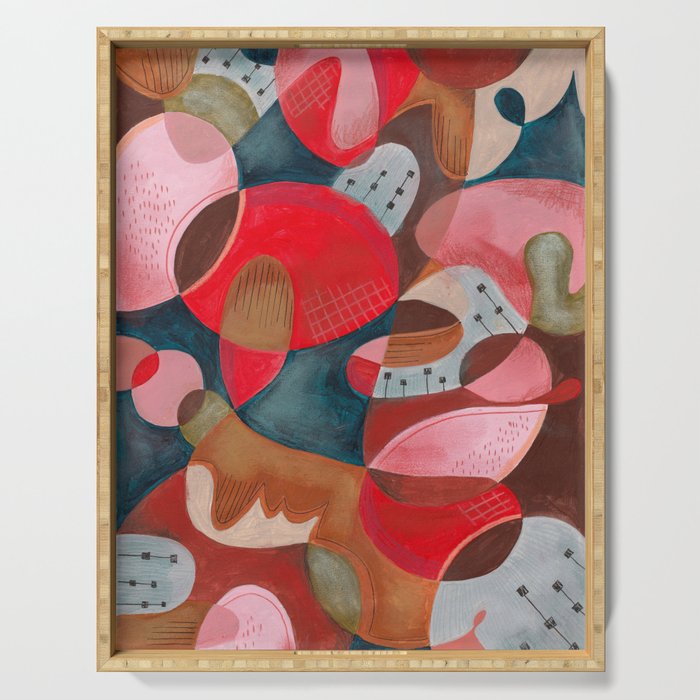 Abstract Shapes Serving Tray Gallery Image 1