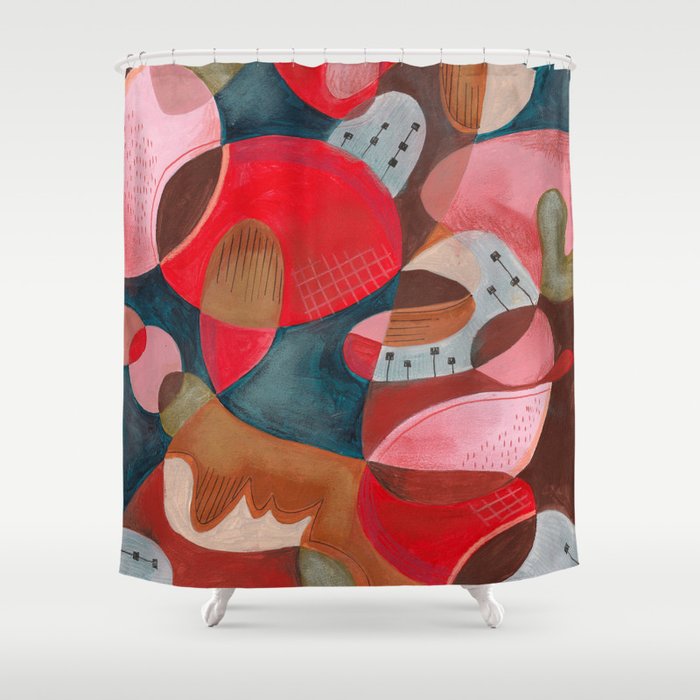 Abstract Shapes Shower Curtain Gallery Image 1
