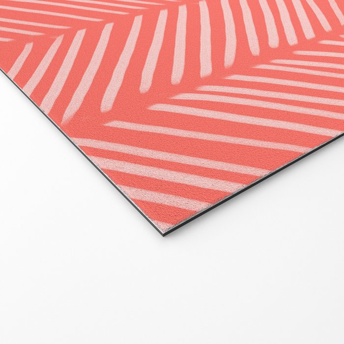 Coral Herringbone Welcome Mat Gallery Image 2