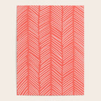 Coral Herringbone Poster Gallery Image 4