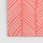 Coral Herringbone Poster Gallery Image 3