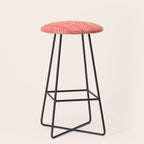 Coral Herringbone Stool Gallery Image 1