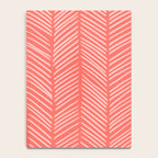 Coral Herringbone Notebook Gallery Image 4