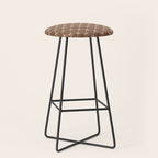 Bows and Ribbons Pattern LXII Coffee Creme Stool Gallery Image 1