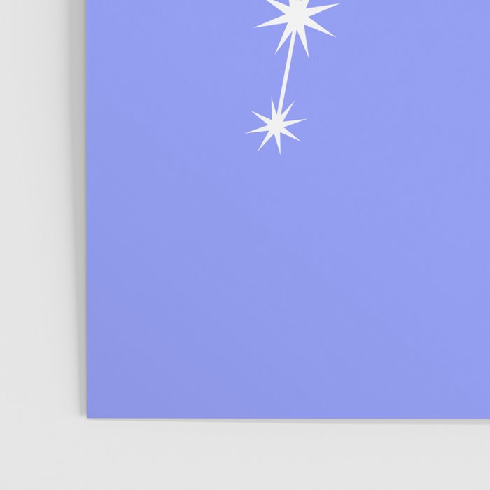 Aquarius Zodiac Star Constellation Line Art Pastel Purple Poster Gallery Image 3