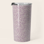 Lavender Boho Ditsy Toile Floral Travel Mug Gallery Image 3