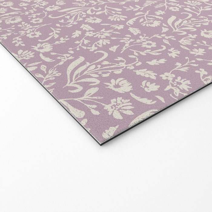 Lavender Boho Ditsy Toile Floral Welcome Mat Gallery Image 2