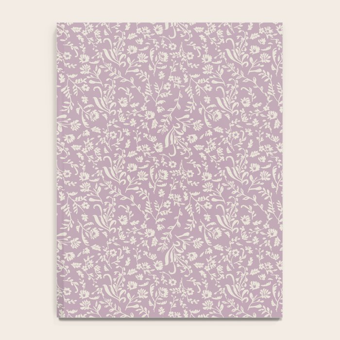 Lavender Boho Ditsy Toile Floral Notebook Gallery Image 4