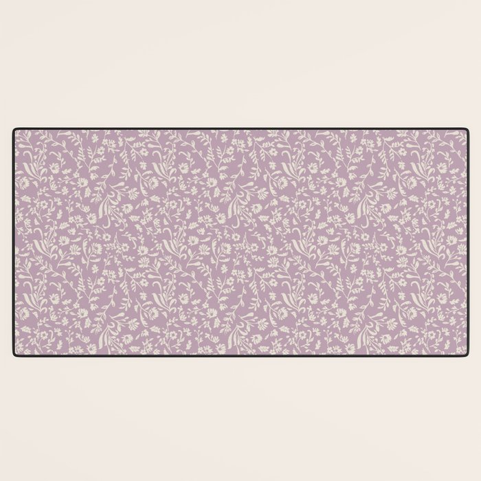 Lavender Boho Ditsy Toile Floral Desk Mat Gallery Image 3