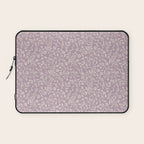 Lavender Boho Ditsy Toile Floral Laptop Sleeve Gallery Image 1