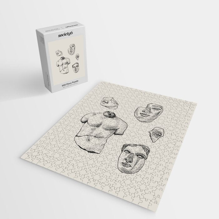 Fragments in Taupe Jigsaw Puzzle Gallery Image 2