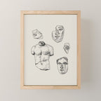 Fragments in Taupe Mini Art Print Gallery Image 1