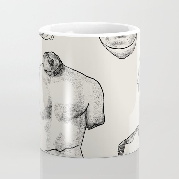 Fragments in Taupe Coffee Mug Gallery Image 4