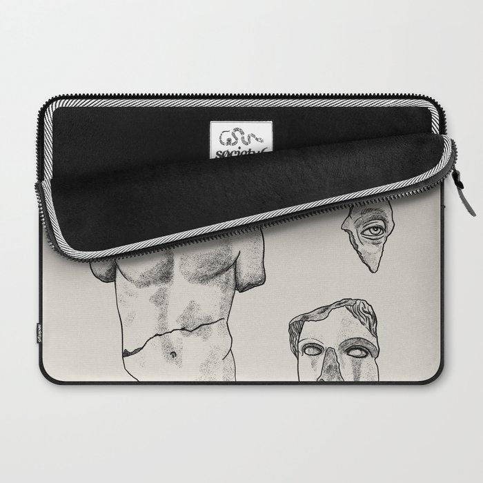 Fragments in Taupe Laptop Sleeve Gallery Image 2