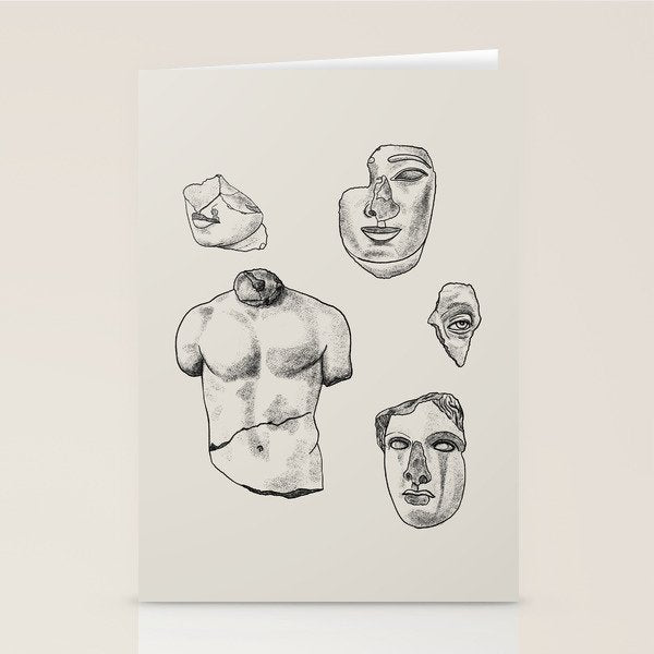 Fragments in Taupe Stationery Card Gallery Image 2