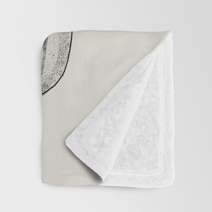 Fragments in Taupe Throw Blanket Gallery Image 3
