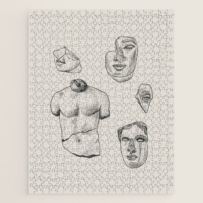 Fragments in Taupe Jigsaw Puzzle Gallery Image 1