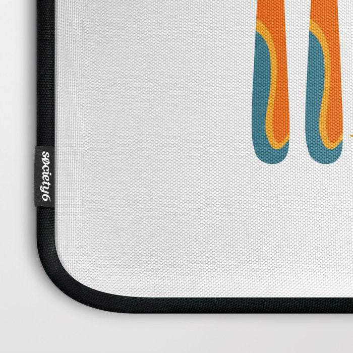 Retro Skis Illustration Laptop Sleeve Gallery Image 3