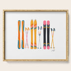 Retro Skis Illustration Serving Tray Gallery Image 1