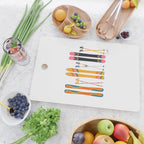 Retro Skis Illustration Cutting Board Gallery Image 2