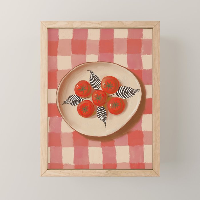 Tomato Picnic Mini Art Print Gallery Image 1